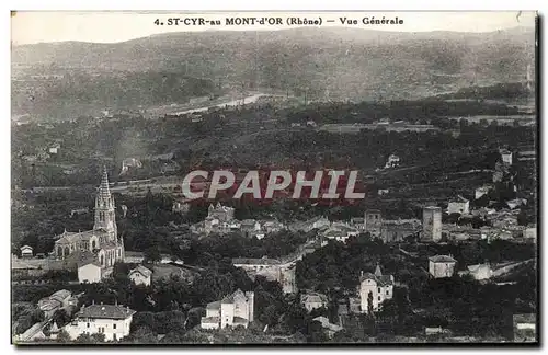 Cartes postales St Cyr au Mont d Or Vue generale