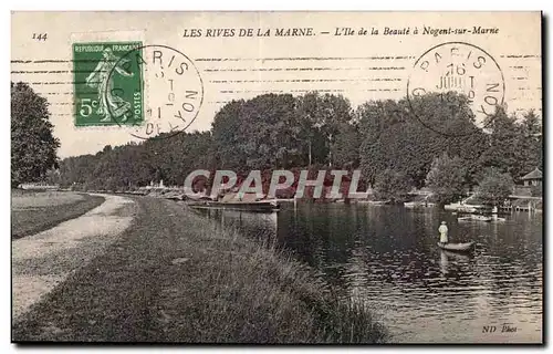 Cartes postales Les rives de la Marne L ile de la Beaute a Nogent sur Marne