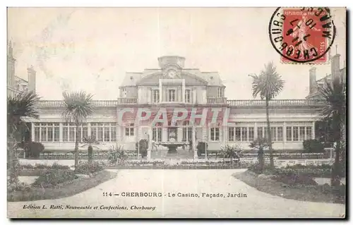 Cherbourg - Le Casino - Facade - Jardin - Cartes postales