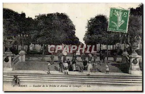 Niort - Escalier de la Breche et Avenue de Limoges - Cartes postales