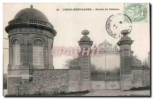 Limeil Brevannes - Entree du Chateau - Cartes postales