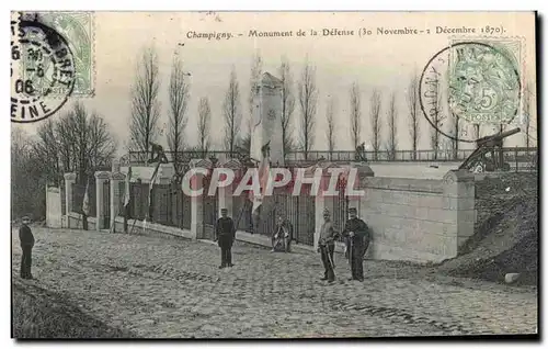 Champigny - Monument de la Defense Militaria - Cartes postales