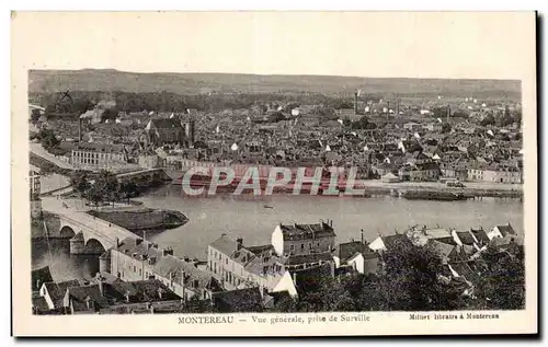 Montereau - Vue Generale - prise de Surville - Cartes postales