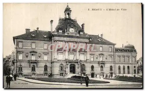 Meaux - L Hotel de Ville - Ansichtskarte AK