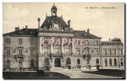 Meaux - L Hotel de Ville - Ansichtskarte AK