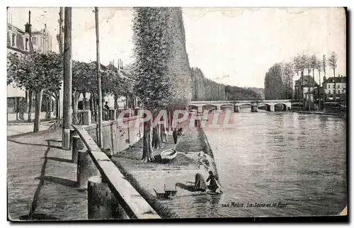 Melun - La Seine et le Pont - Cartes postales