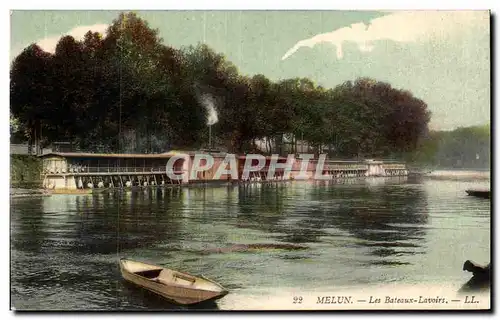 Melun - Les Bateaux Lavoirs - Cartes postales