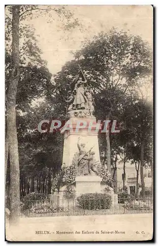 Melun - Monument des Enfants - Ansichtskarte AK