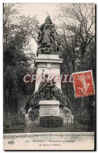 Melun - Monument aux Enfants - Ansichtskarte AK