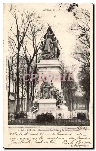 Melun - Monument aux Enfants - Ansichtskarte AK