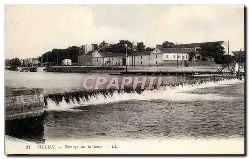 Melun - Barrage sur la Seine - Ansichtskarte AK