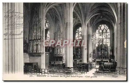 Melun - Eglise Saint Aspais - Ansichtskarte AK