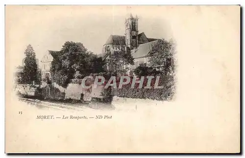 Moret sur Loing - Les Remparts - Ansichtskarte AK