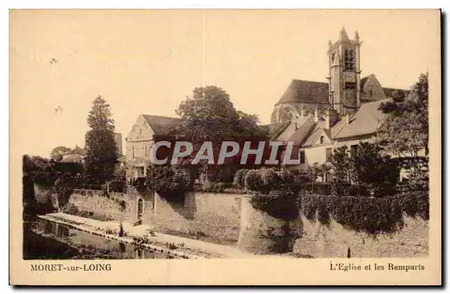 Moret - L Eglise et les Remparts - Ansichtskarte AK