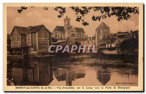 Moret sur Loing - Vue d ensemble sur le Loing vers la Porte de Bourgogne - Cartes postales