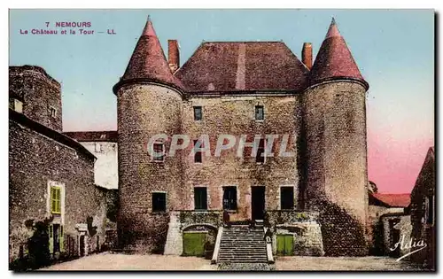 Nemours - Le Chateau et la Tour - Cartes postales