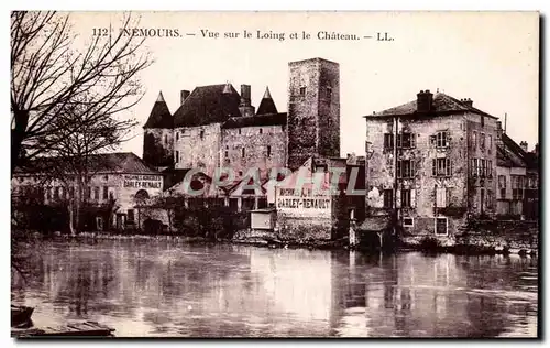 Nemours - Vue sur le Loing et le Chateau - Cartes postales