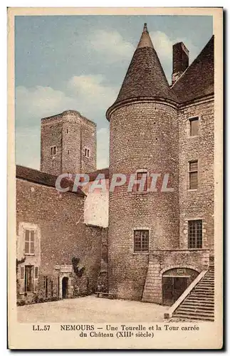 Nemours - Une Tourelle et la Tour Caree - Cartes postales