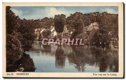 Nemours - Une vue sur le Loing - Cartes postales