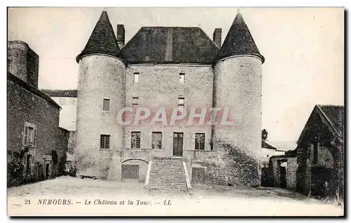 Nemours - Le Chateau et la Tour - Ansichtskarte AK