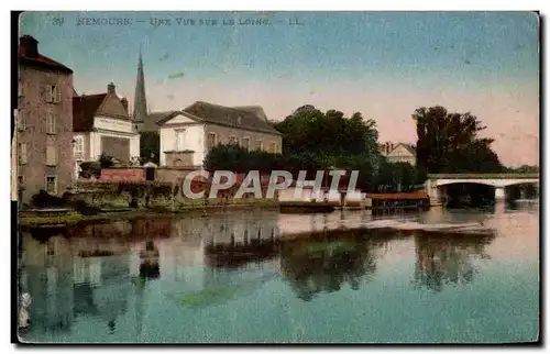 Nemours - Vue sur le Loing - Cartes postales