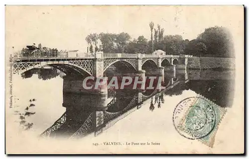 Cartes postales Valvins Le pont sur la Seine