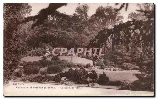 Cartes postales Chateau de Ferrieres le jardin de rocaille