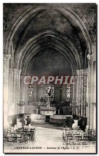 Cartes postales Chateau Landon Interieur de l eglise