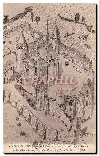 Chevreuse - Vue primitive du Chateau - Cartes postales