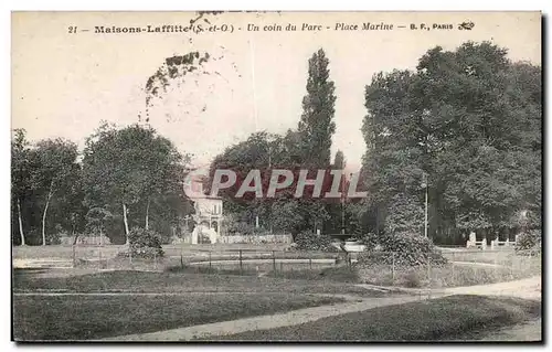 Maisons Laffitte - Un Coin du Parc - Place Marine - Ansichtskarte AK