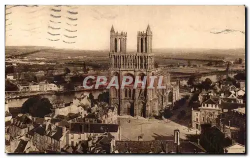 Mantes la Jolie - Panorama vu de la Tour Saint Maclou - Ansichtskarte AK