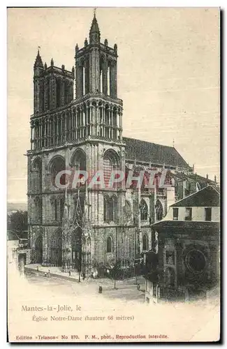 Mantes la Jolie - L Eglise Notre Dame - Ansichtskarte AK