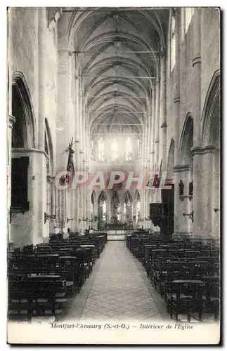 Ansichtskarte AK Montfort l Amaury Interieur de l eglise