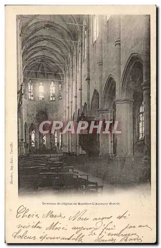 Ansichtskarte AK Montfort l Amaury Interieur de l eglise