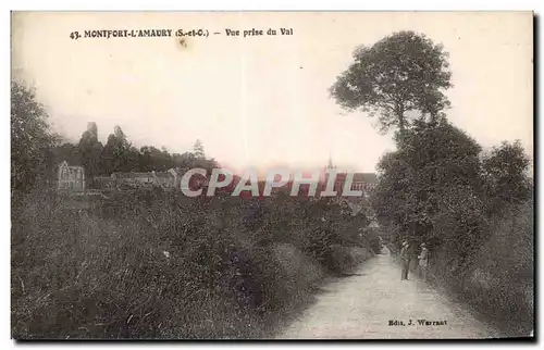 Cartes postales Montfort l Amaury Vue prise du Val