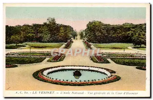 Cartes postales Le Vesinet L asile national Vue generale de la cour d honneur