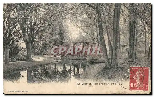 Cartes postales Le Vesinet Riviere et allee d Isly