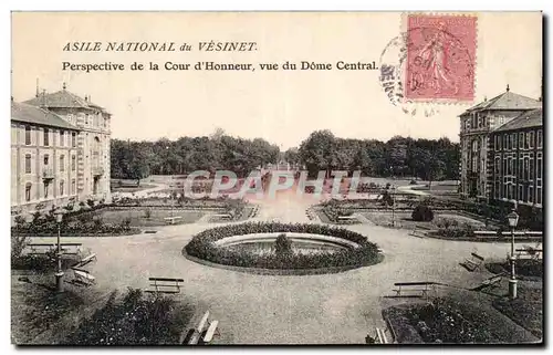 Cartes postales Le Vesinet Asile nationale Perspective de la cour d honneur