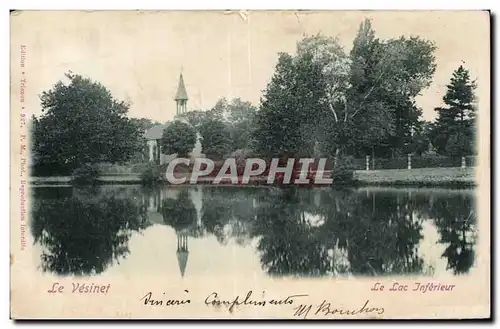 Ansichtskarte AK Le Vesinet Le lac inferieur