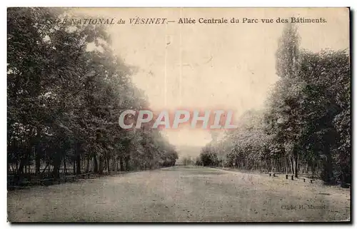 Ansichtskarte AK Le Vesinet Asile National Allee centrale du parc vue des batiments