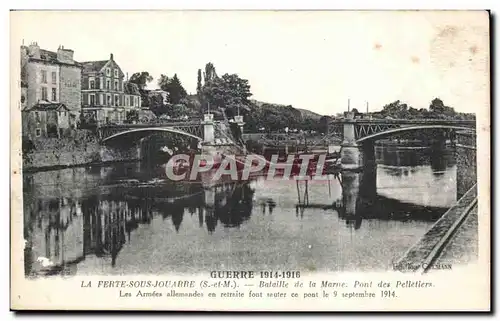 Ansichtskarte AK La Ferte sous Jouarre Bataille de la Marne Pont des Pelletiers