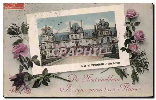 Ansichtskarte AK Palais de Fontainebleau Facade du palais