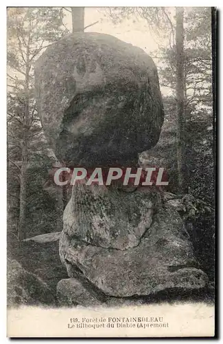 Ansichtskarte AK Foret de Fontainebleau Le bilboquet du diable Apremont