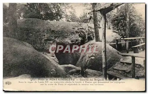 Ansichtskarte AK Foret de Fontainebleau Caverne des brigands