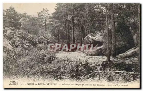 Ansichtskarte AK Foret de Fontainebleau la gueule du Dragon (cavaliere des brigands Gorges d Apremont)