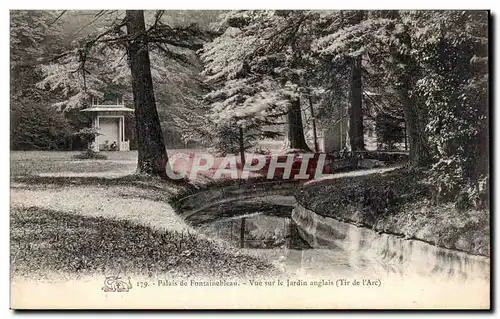 Cartes postales Foret de Fontainebleau Vue sur le jardin anglais ( tir de l arc )