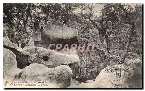 Cartes postales Foret de Fontainebleau La roche qui tremble (Mont Chauvet)