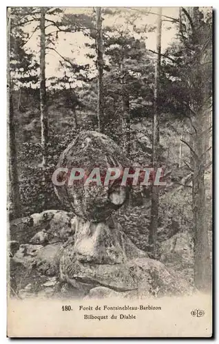 Ansichtskarte AK Foret de Fontainebleau Barbizon Bilboquet du diable