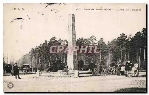 Cartes postales Fontainebleau La foret Croix de Toulouse