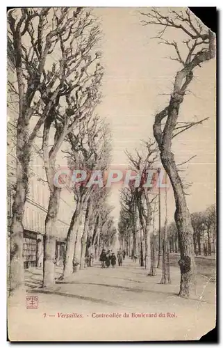 Cartes postales Versailles Contre allee du boulevard du roi